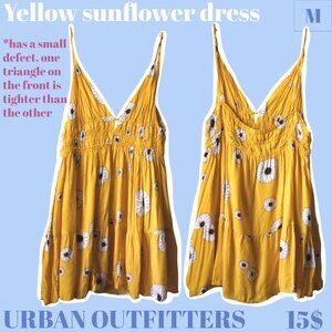 Urban Outfitters - Yellow sunflower dress